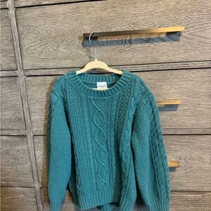 Abercrombie Kids Teal Cable Knit Sweater